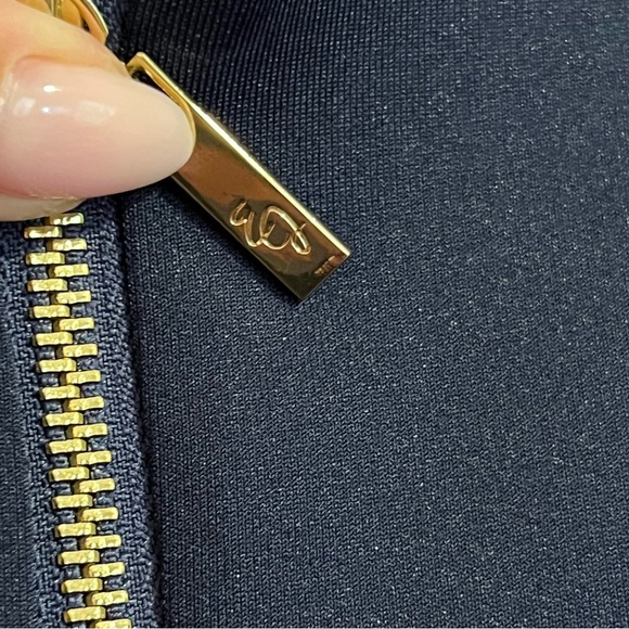 #127 ELIZA J FLORAL NAVY AND PINK TEA LENGTH DRESS 10 - Picture 6 of 6